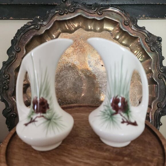 2-Vintage 1960’s Loveland Pottery Pine Cone Vase - Picture 1 of 7